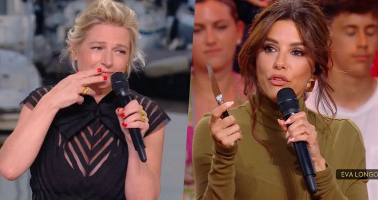 Quand Anne-&Eacute;lisabeth Lemoine balance une blague os&eacute;e &agrave; Eva Longoria en plein direct &agrave; Cannes