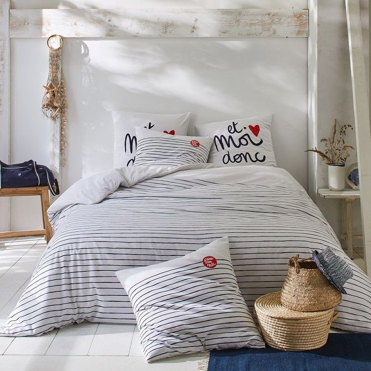 linge-de-lit-draps-mariniere