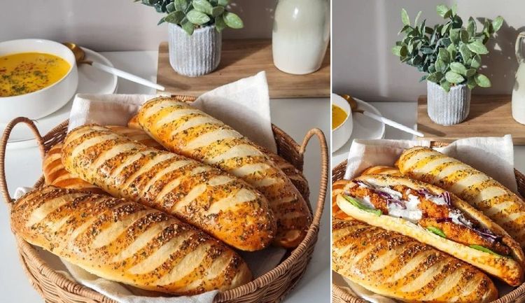 La recette de pain baguette maison pour un sandwich fa&ccedil;on Subway