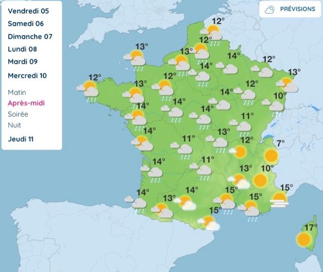 Météo : ce que réserve vraiment la semaine prochaine entre pluie au nord et douceur au sud
