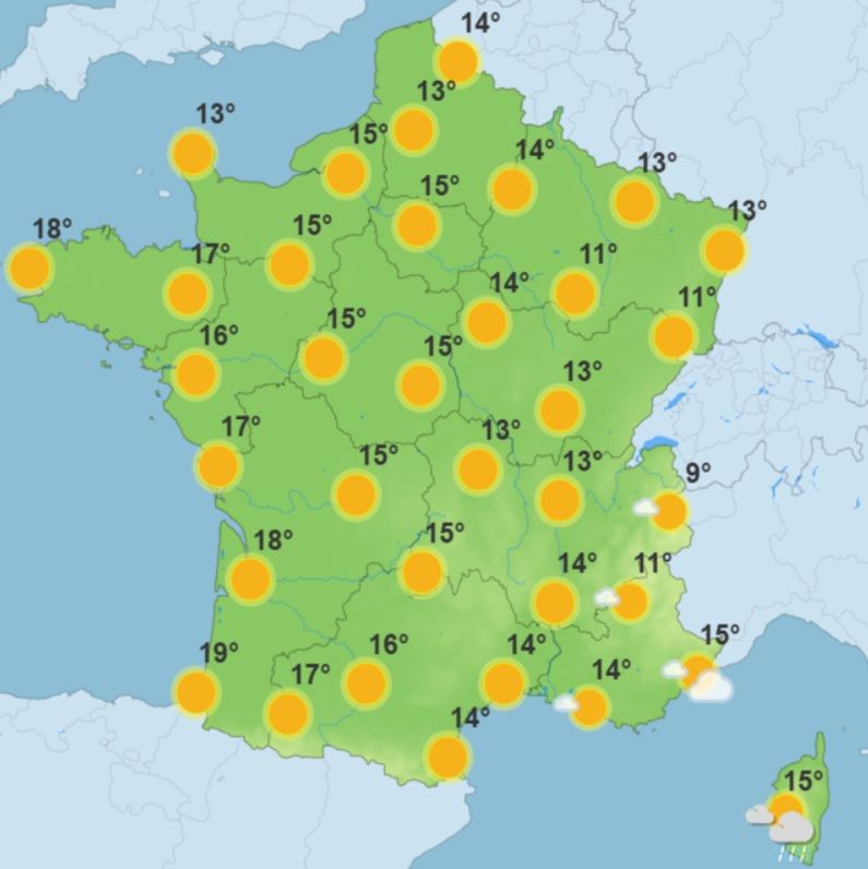 Météo semaine prochaine : soleil dominant, températures fraîches : les prévisions complètes jour par jour en France