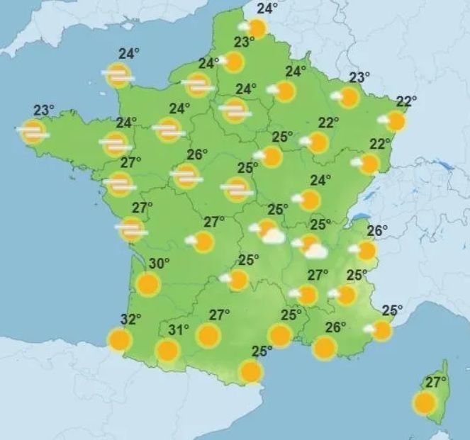 Grand soleil, chaleur puis violents orages : voici le temps qu'il fera ce week-end en France