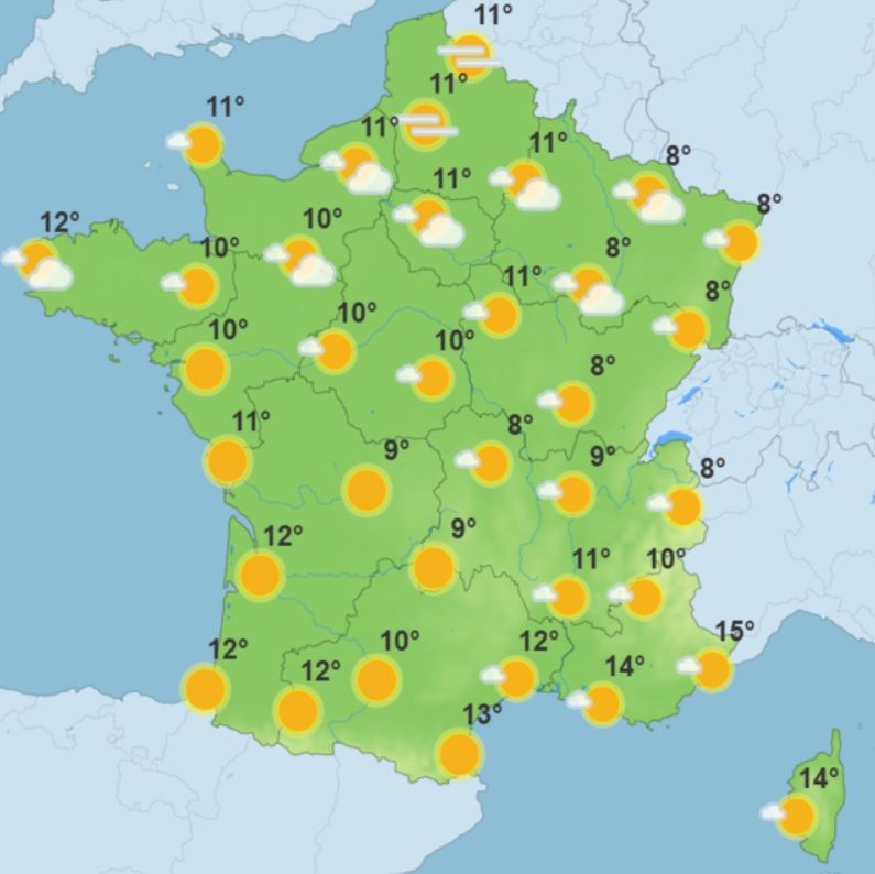 Météo semaine prochaine : soleil dominant, températures fraîches : les prévisions complètes jour par jour en France