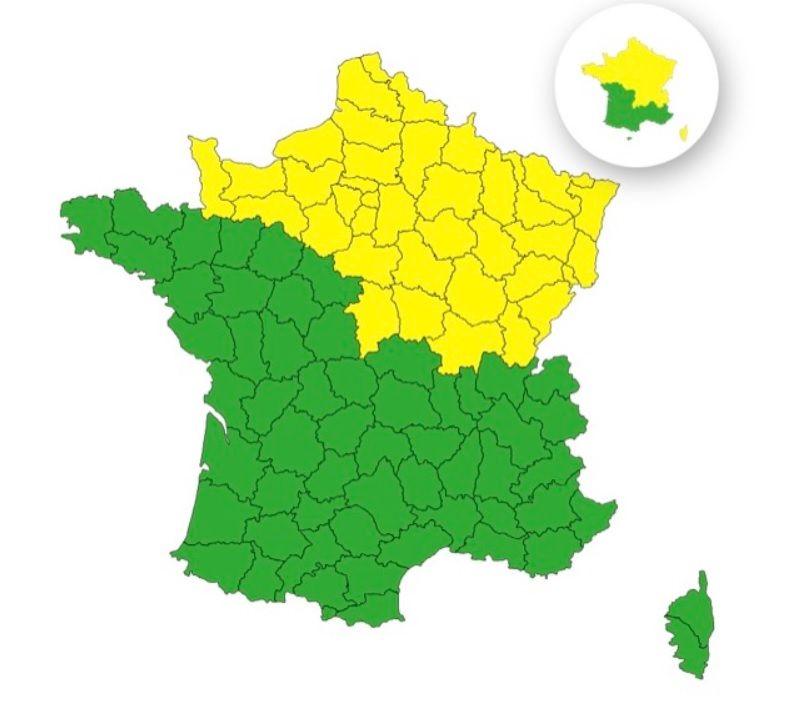 Orages et chute brutale des températures : 39 départements placés en vigilance jaune ce mercredi