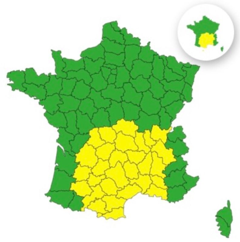 Orages : 29 départements placés en vigilance jaune ce dimanche 31 août 2025