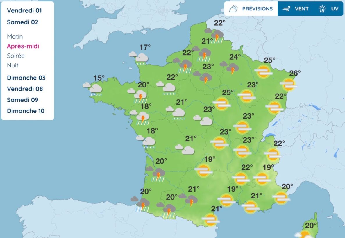 M&eacute;t&eacute;o du week-end du 1er mai : ce changement qui risque de bousculer vos plans