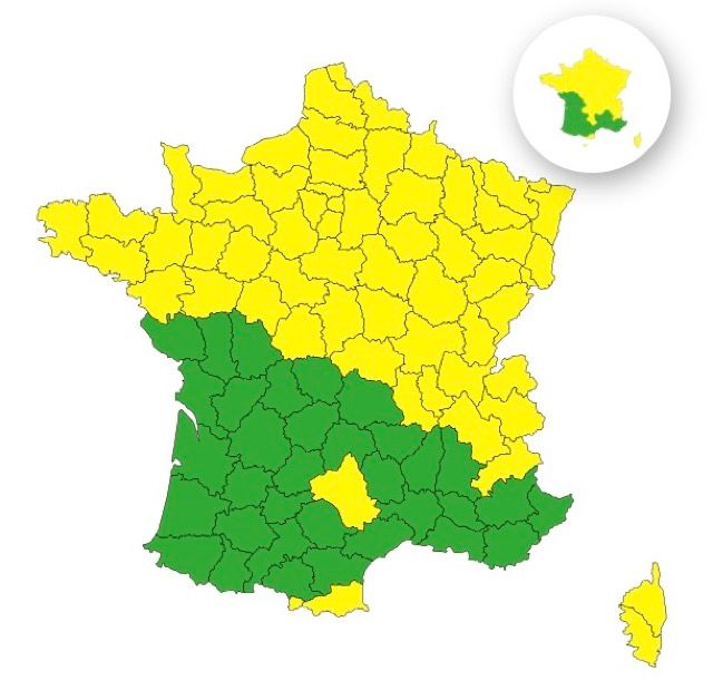 Vents violents : voici la liste complète des 62 départements balayés par des rafales ce mercredi 25 mars