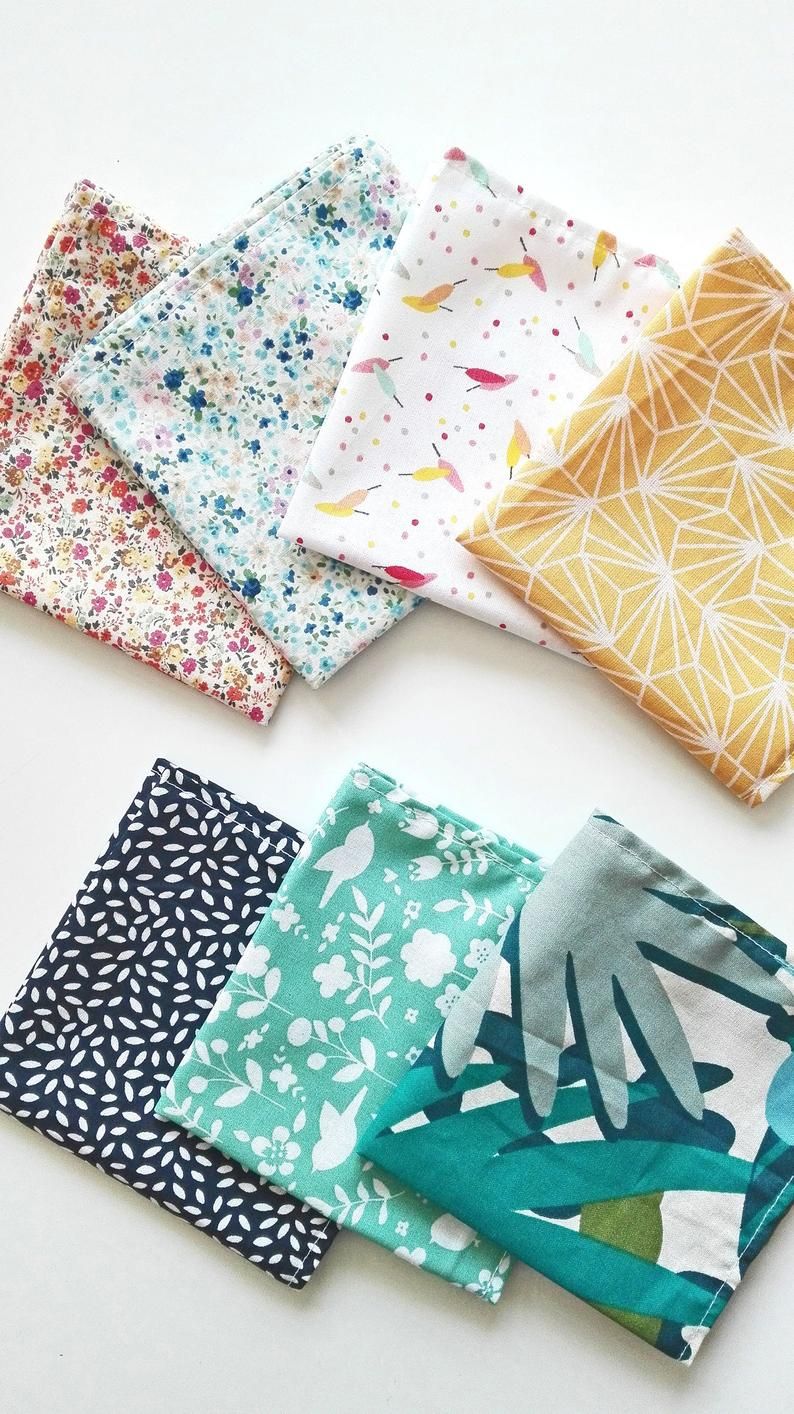 mouchoirs-en-tissu-colores-