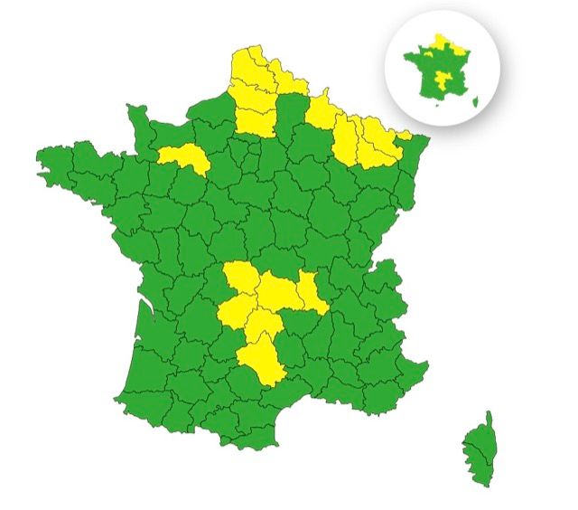 Neige-verglas : voici les 15 départements en vigilance jaune ce mercredi 19 novembre 2025