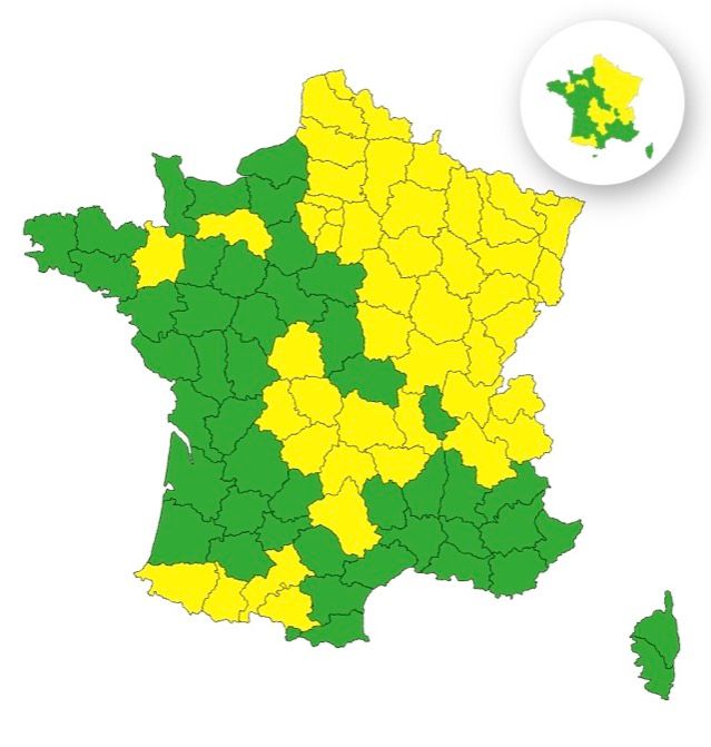 Neige-verglas : voici les 50 départements placés en vigilance jaune ce jeudi 20 novembre
