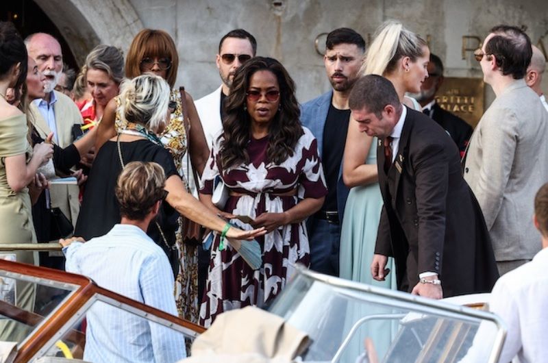 Oprah Winfrey pr&eacute;sente au mariage de Jeff Bezos et Lauren Sanchez &agrave; Venise