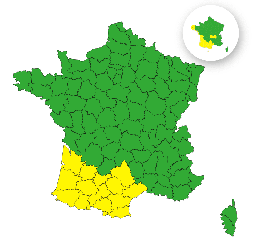 Orages : voici les 14 départements placés en vigilance jaune ce jeudi 6 novembre 2025