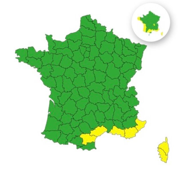 Orages : voici les 7 d&eacute;partements plac&eacute;s en vigilance jaune ce vendredi 7 novembre 2025