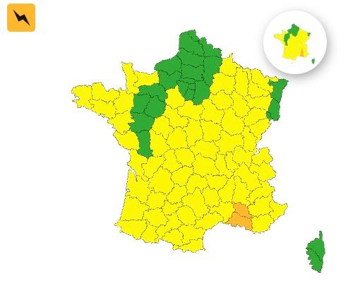 Orages : voici les 2 d&eacute;partements plac&eacute;s en vigilance orange ce dimanche 21 septembre