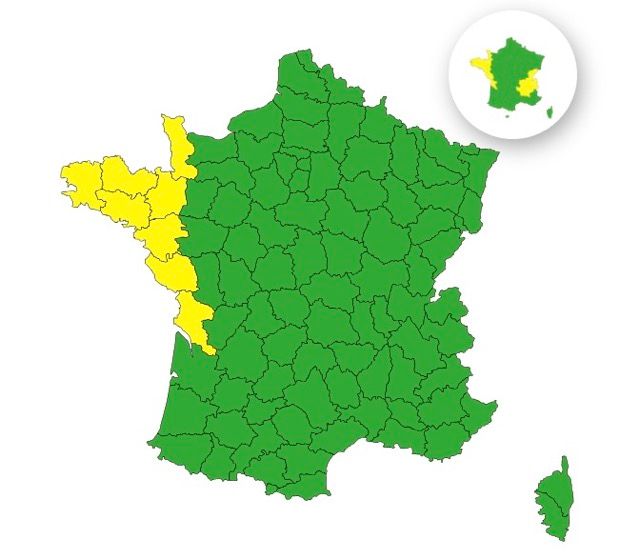 Orages : voici les 8 d&eacute;partements plac&eacute;s en vigilance jaune ce dimanche 2 novembre 2025