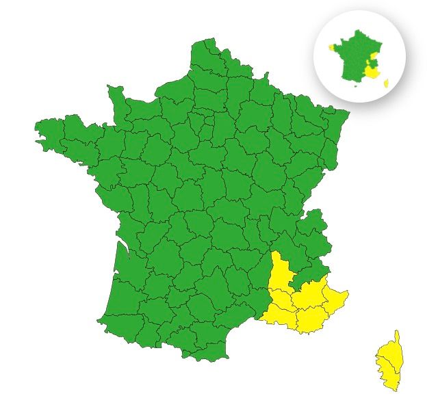 Orages : huit départements placés en vigilance jaune ce jeudi 30 octobre