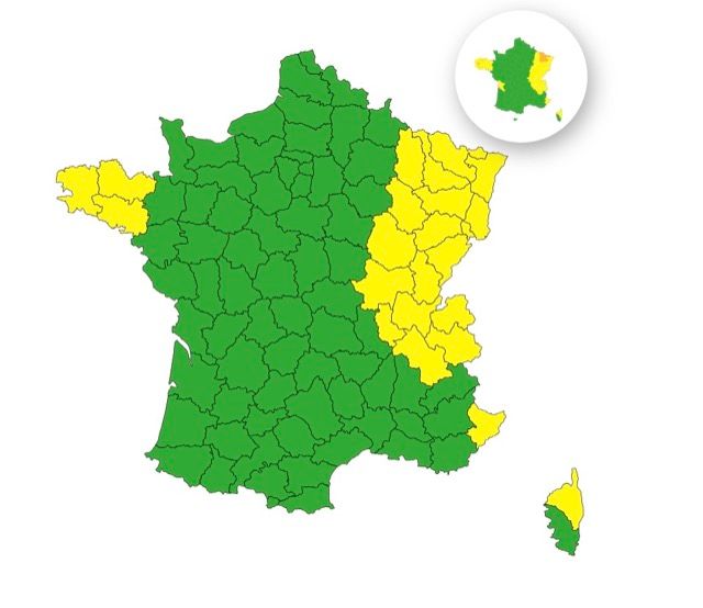 Orages : voici les 23 départements placés en vigilance jaune ce mardi 9 septembre 2025