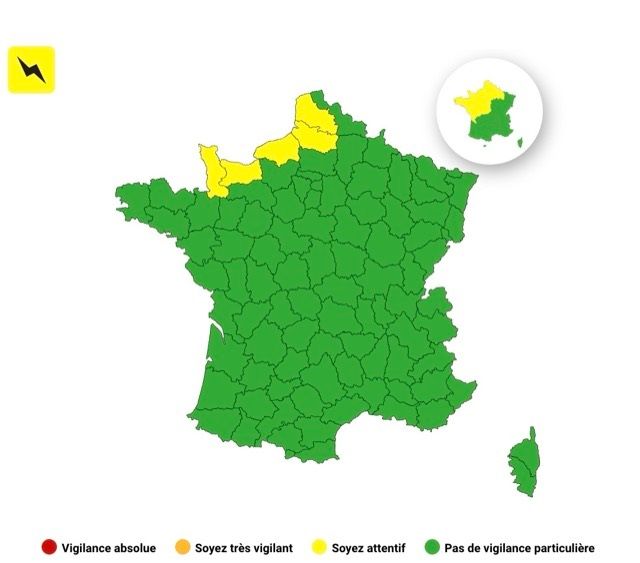 Orages : voici les 5 départements placés en vigilance jaune ce samedi 4 octobre 2025