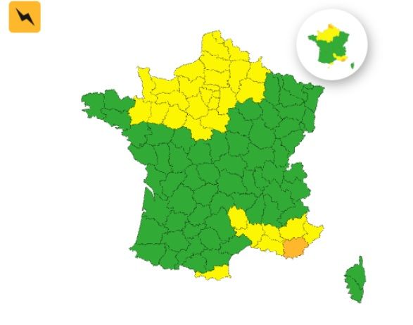 Orages : voici le d&eacute;partement plac&eacute; en vigilance orange ce samedi 13 septembre 2025