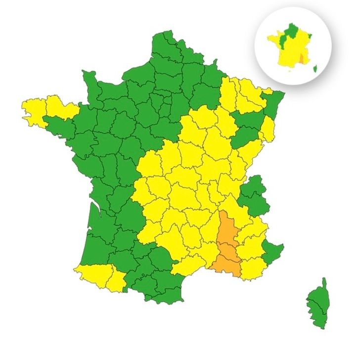 Pluie-inondation : voici les 3 départements placés en vigilance orange ce dimanche