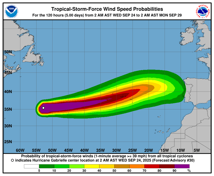 Ouragan Gabrielle : quel impact réel en France ce week-end ?
