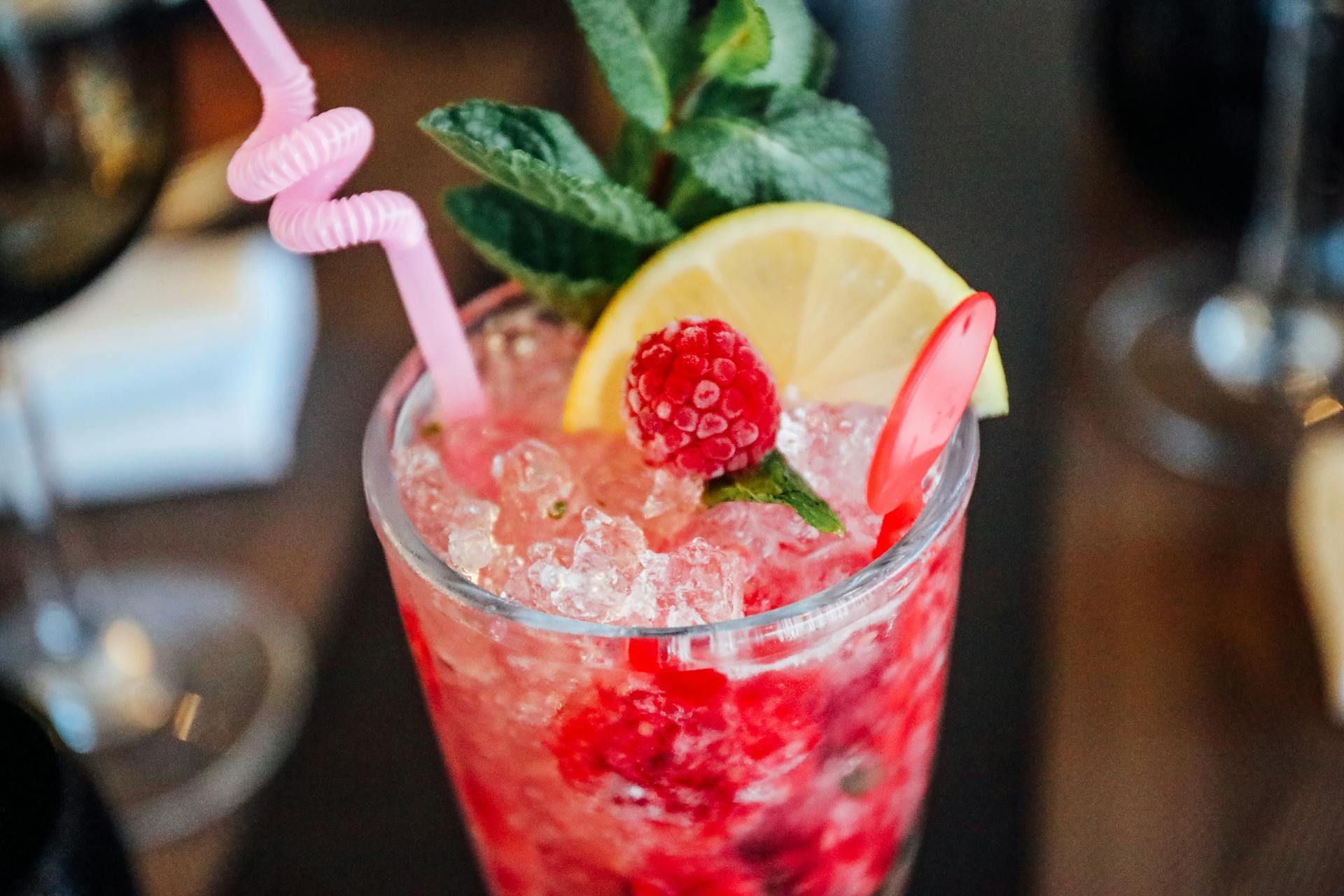 Recette de virgin mojito framboise maison.