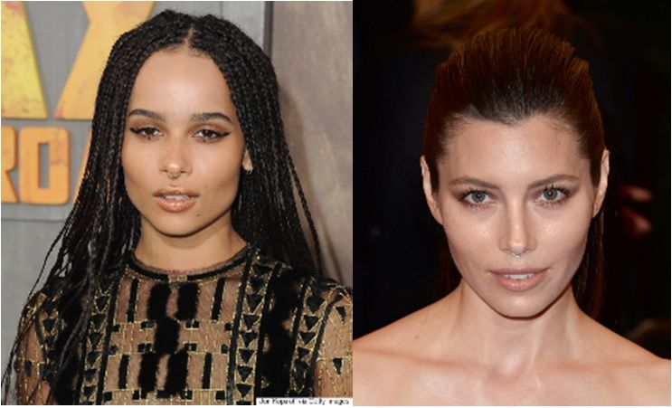 piercing-nez-zoe-kravitz-jessica-biel