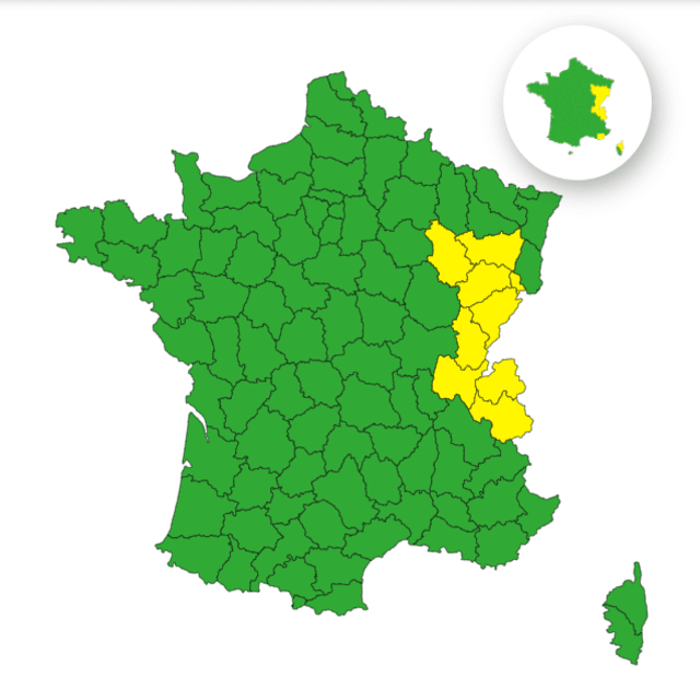 Pluie-inondation : voici les 9 départements placés en vigilance jaune ce lundi 27 octobre 2025