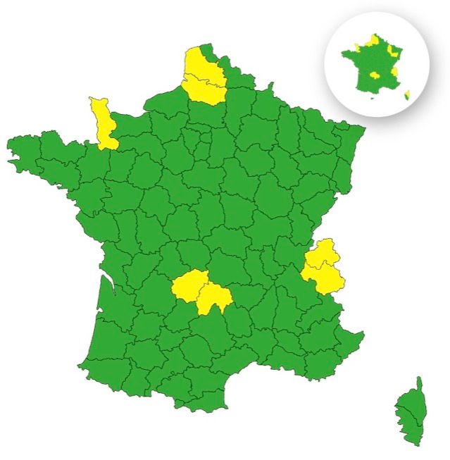 Vents violents : voici les 3 départements placés en vigilance jaune ce samedi 25 octobre 2025