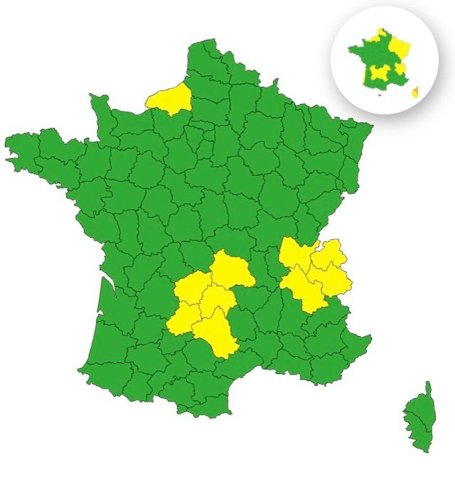 Pluie-inondation : voici les 10 départements placés en vigilance jaune ce vendredi 24 octobre 2025