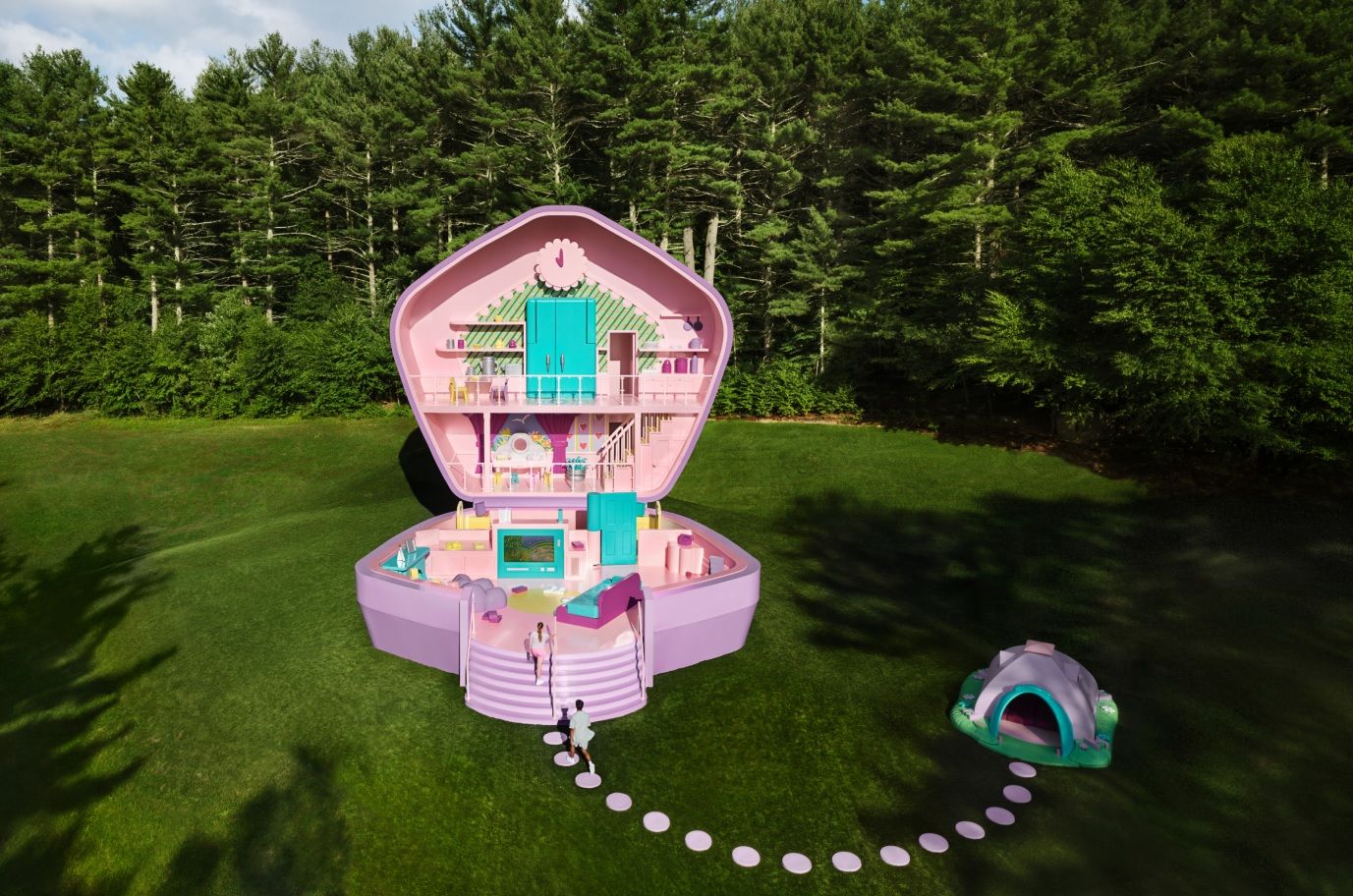 Dormir une nuit dans un coffret Polly Pocket g&eacute;ant !