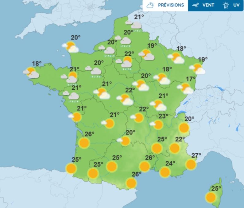 Pr&eacute;visions m&eacute;t&eacute;o : quel temps fera t-il mercredi 3 septembre 2025