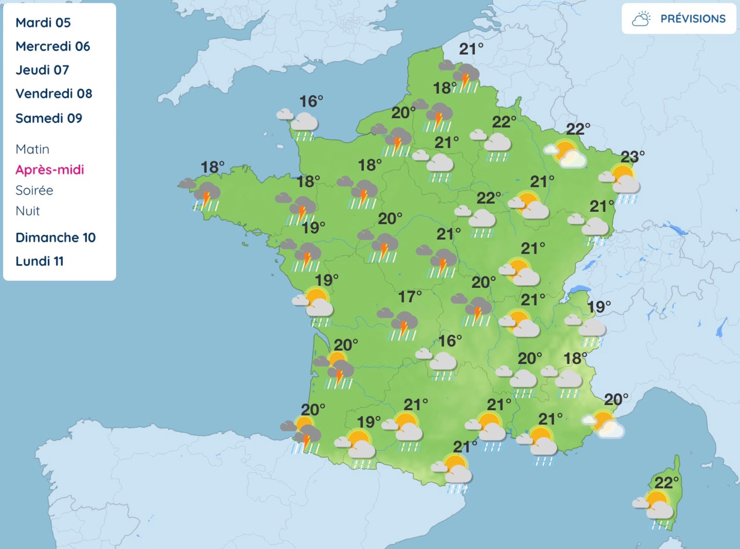 Pont du 8-Mai : ces régions où les orages pourraient gâcher votre week-end prolongé