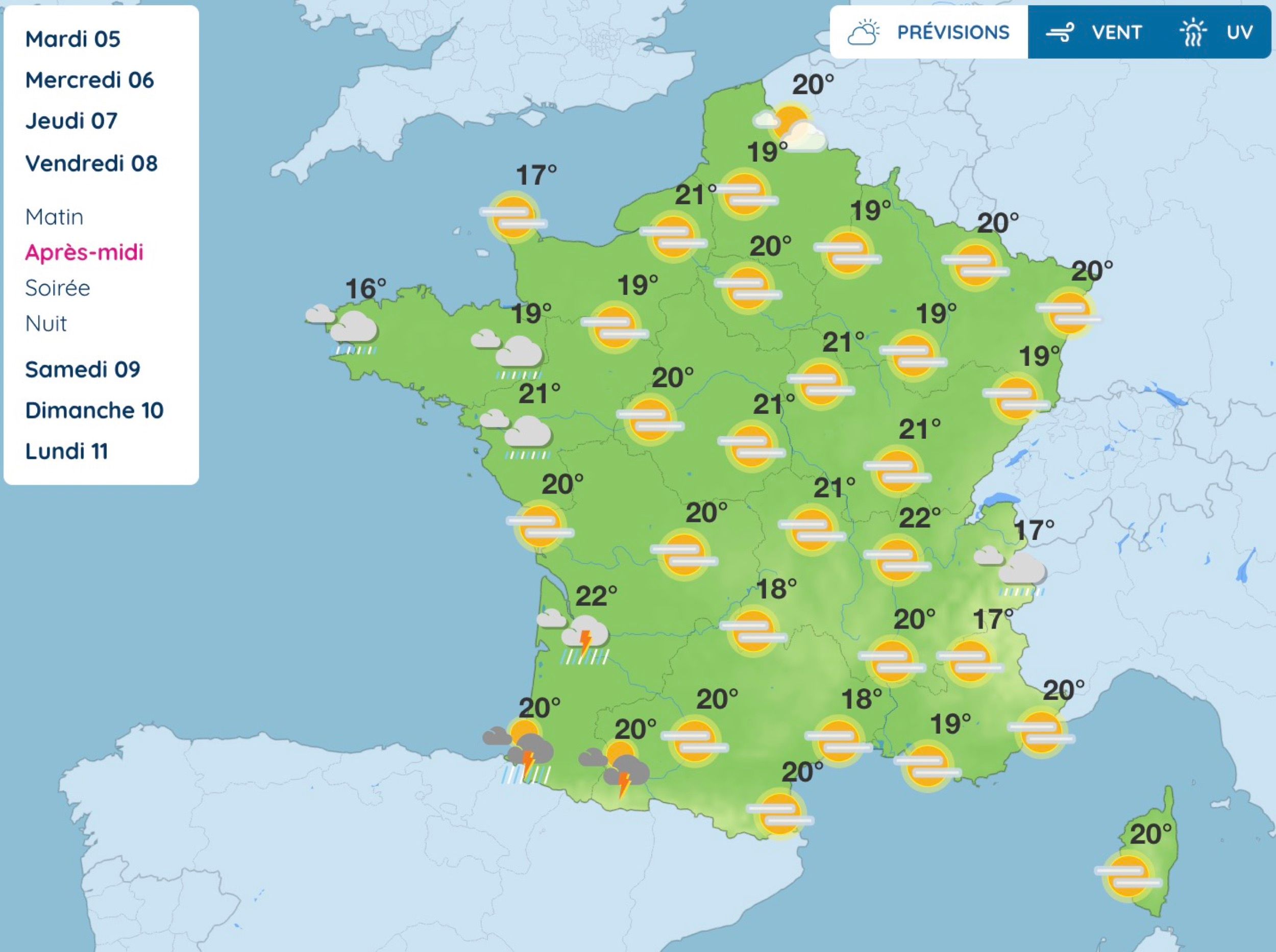 Pont du 8-Mai : ces régions où les orages pourraient gâcher votre week-end prolongé