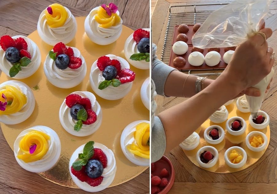 La recette de mini pavlovas maison facile aux fruits