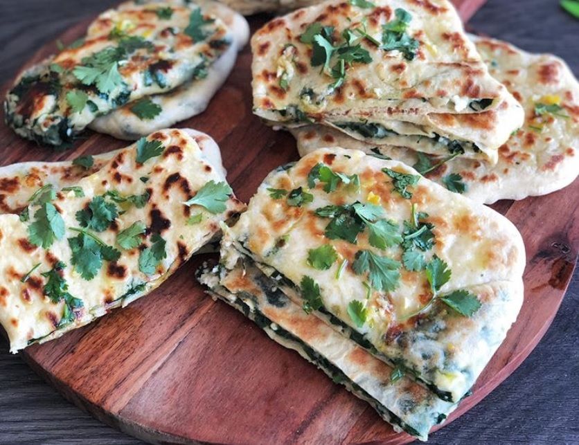 La recette de naans fromage &eacute;pinards facile et rapide