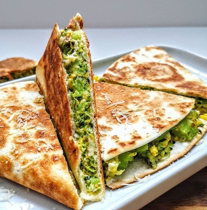 La recette de quesadillas fromage et brocolis facile