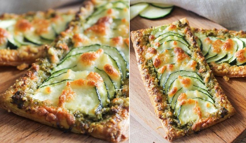La recette de tarte courgette et pesto facile