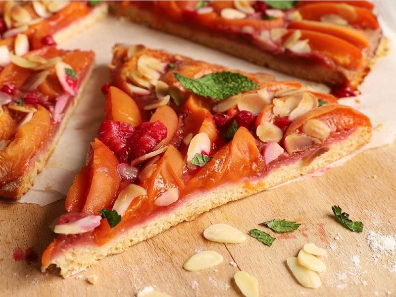 La recette de tarte aux fruits abricots framboise légère.