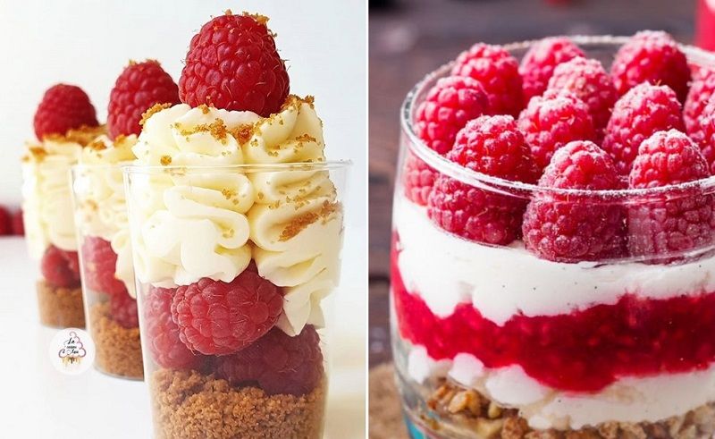 La recette de verrines framboises et speculoos maison.