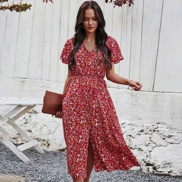 robe-fleurs-rouge-blanche