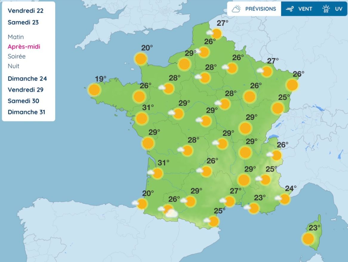 Météo du week-end de la Pentecôte : soleil, chaleur et orages localisés, voici ce qui vous attend samedi