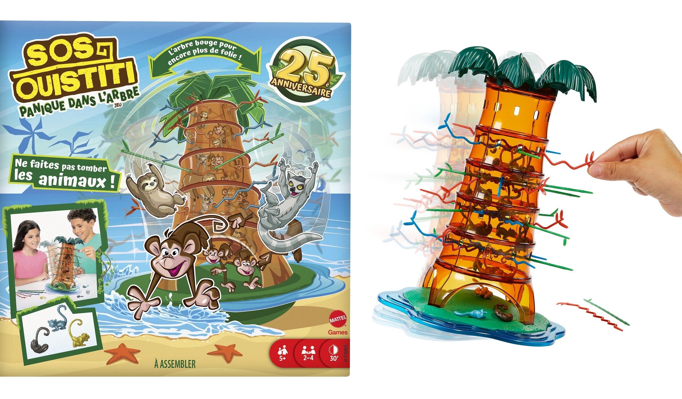 SOS Ouistiti 25 ans : le jeu iconique et hilarant de Mattel pour des fêtes réussies