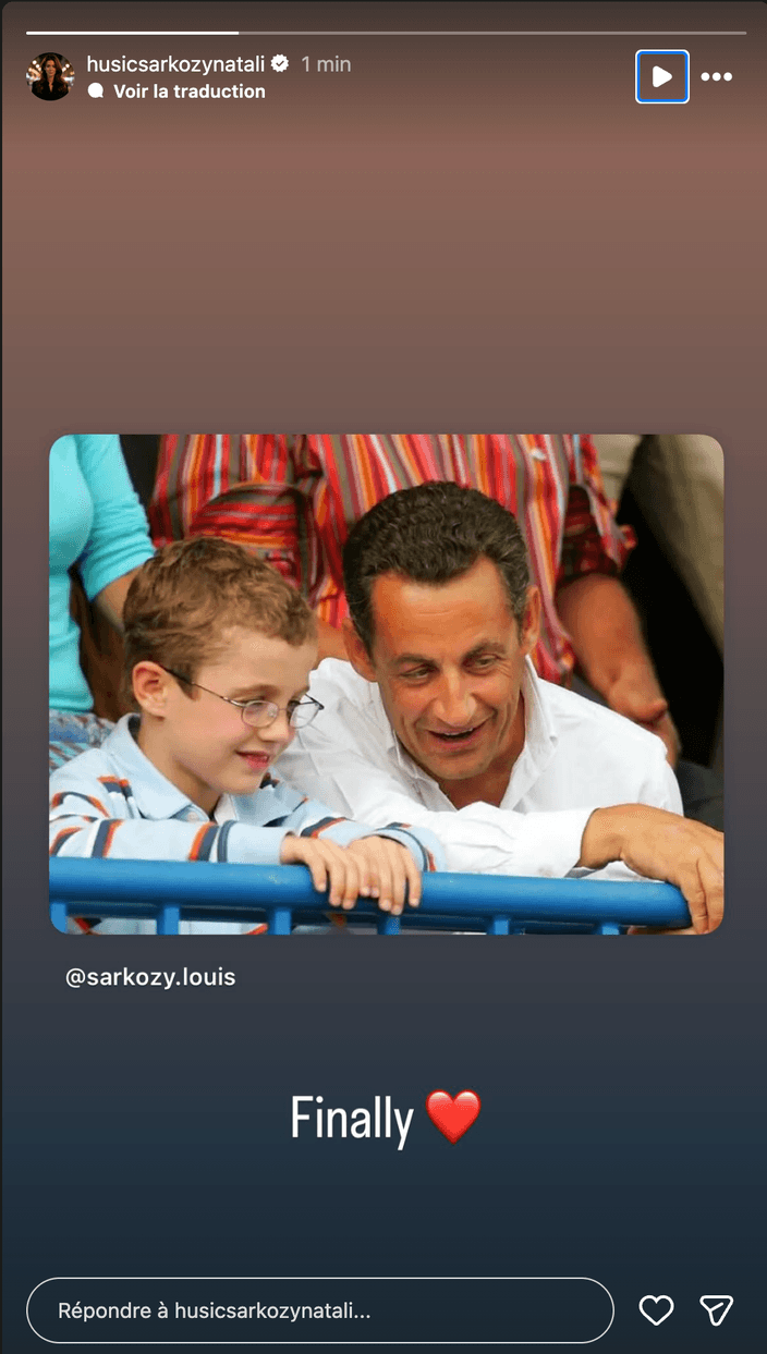 Nicolas Sarkozy libéré : la photo émouvante de son fils Louis après 21 jours de détention
