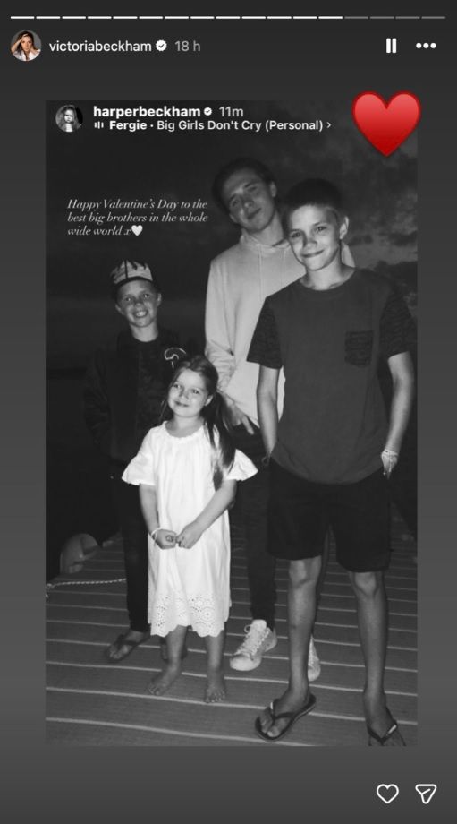 Harper Beckham publie un message touchant à ses frères pour la Saint-Valentin en plein scandale familiale