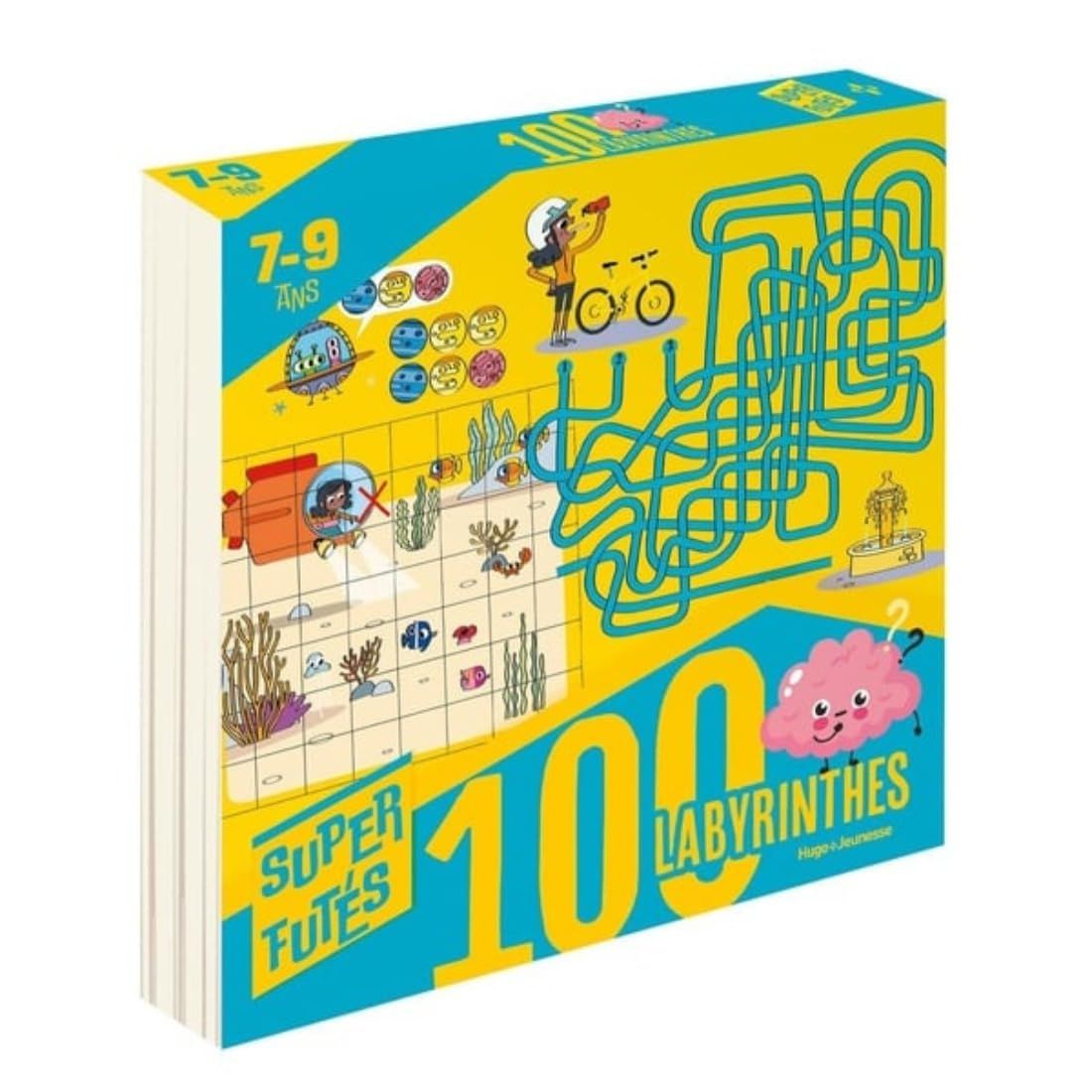 Super Fut&eacute;s : 100 labyrinthes pour les 7-9 ans