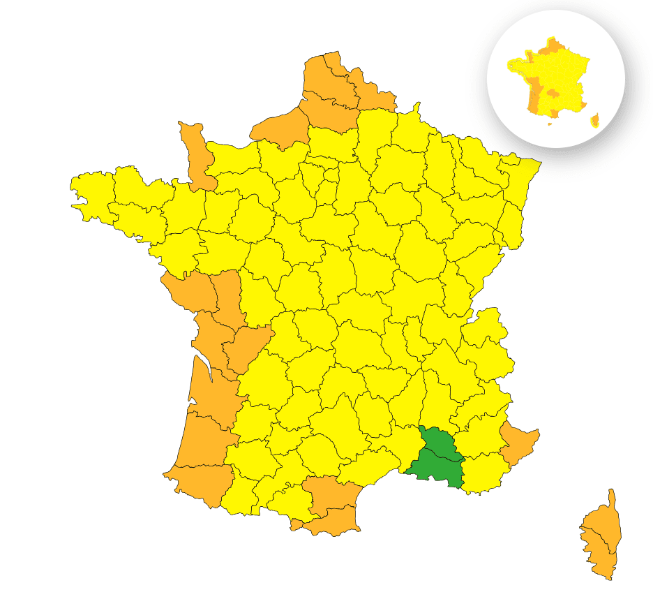 Temp&ecirc;te Benjamin : ces r&eacute;gions o&ugrave; le vent va frapper le plus fort ce jeudi