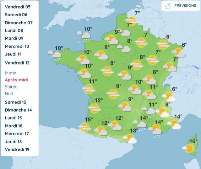 Météo : ce que réserve vraiment la semaine prochaine entre pluie au nord et douceur au sud