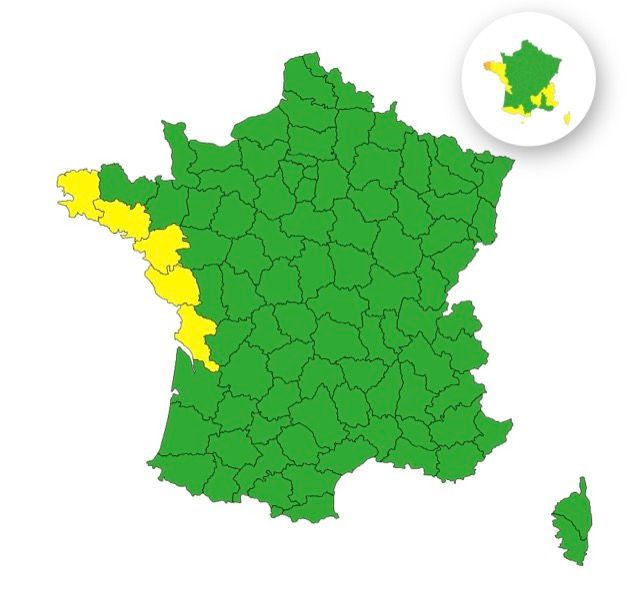 Orages : voici les 5 départements en vigilance jaune ce vendredi 16 janvier