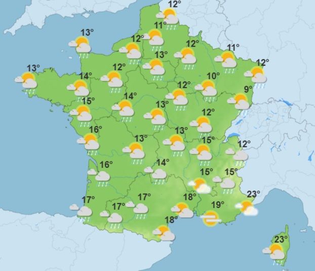 Pluie, vent, baisse des temp&eacute;ratures : la m&eacute;t&eacute;o se d&eacute;cha&icirc;ne cette semaine